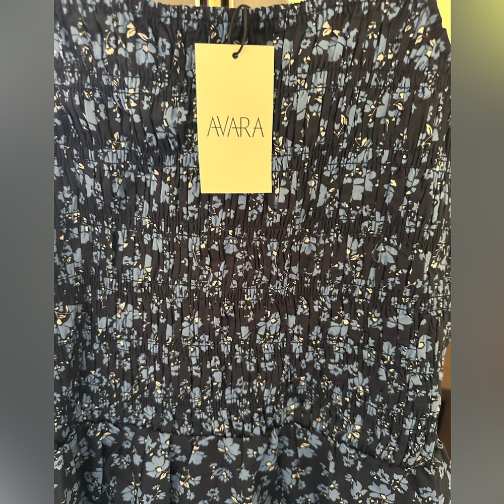 Ava Midnight Blue Floral Maxi Dress - Picture 3 of 4